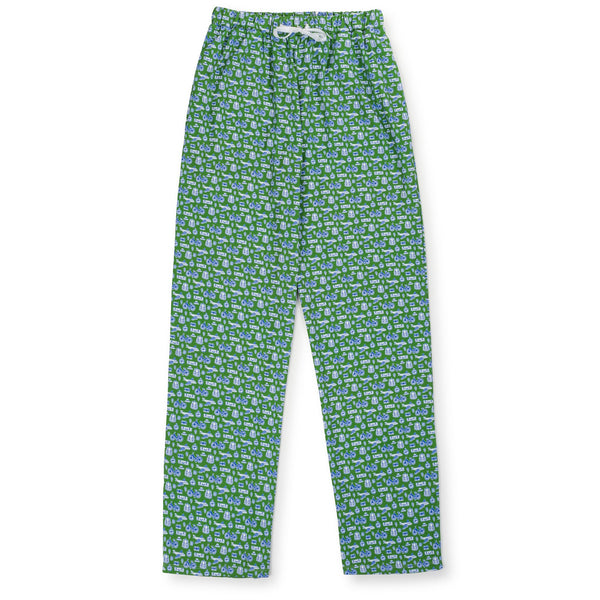 Brent Men's Pima Cotton Hangout Pant - Bon Voyage Green