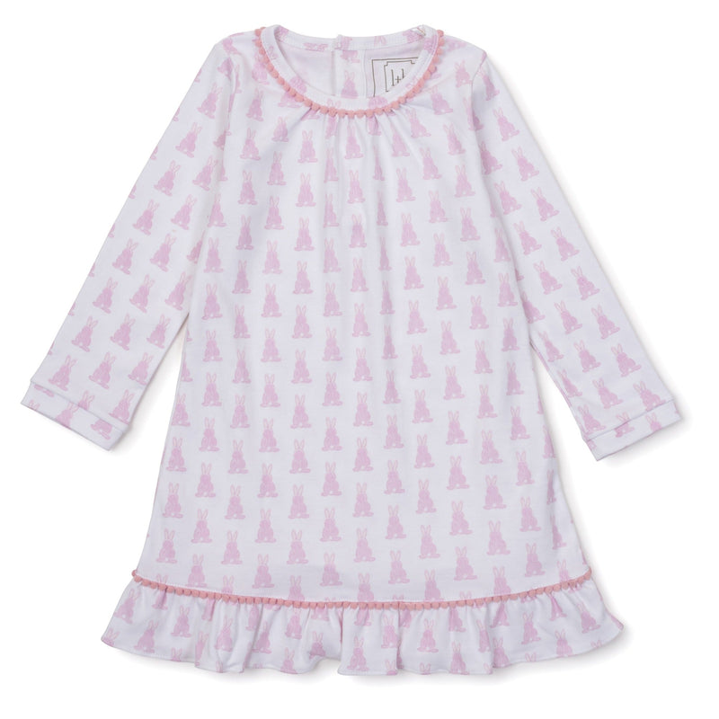 Carlin Girls' Pima Cotton Dress - Bunny Tails Pink