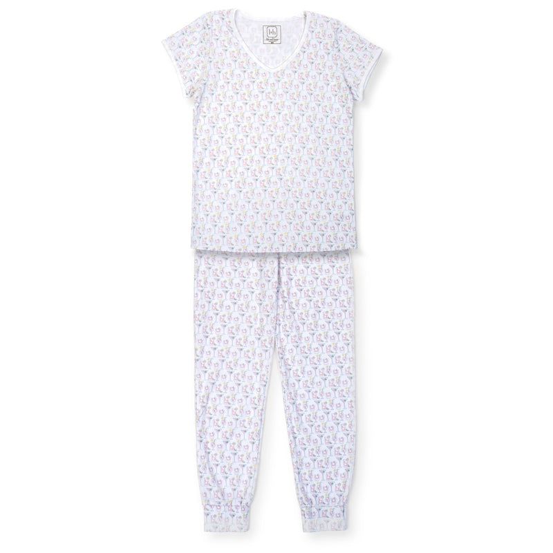 Melanie Women's Pajama Jogger Pant Set - Summer Sips