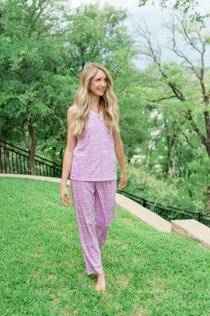 Sally Women's Pajama Pant Set - So Pink Otomi