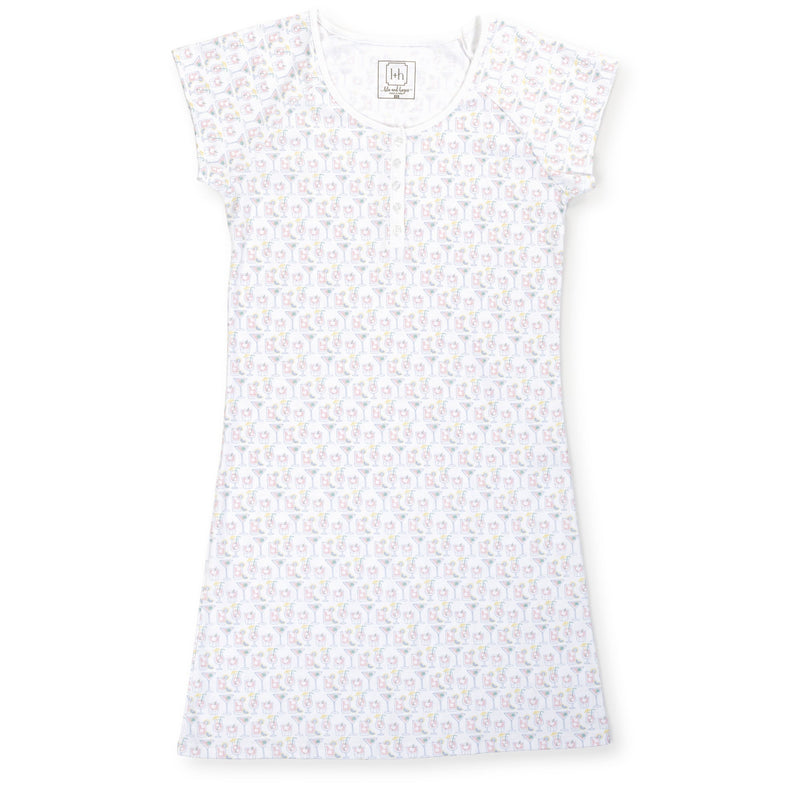 Wendy Women's Pima Cotton Nightgown - Summer Sips